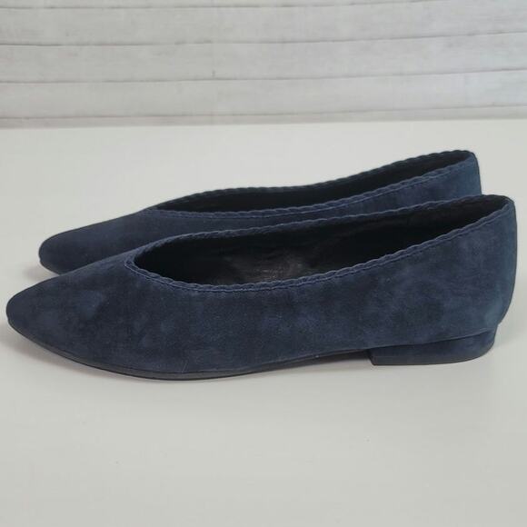 Eileen Fisher Posy Flats in Midnight Suede, sz 9 - Picture 2 of 15